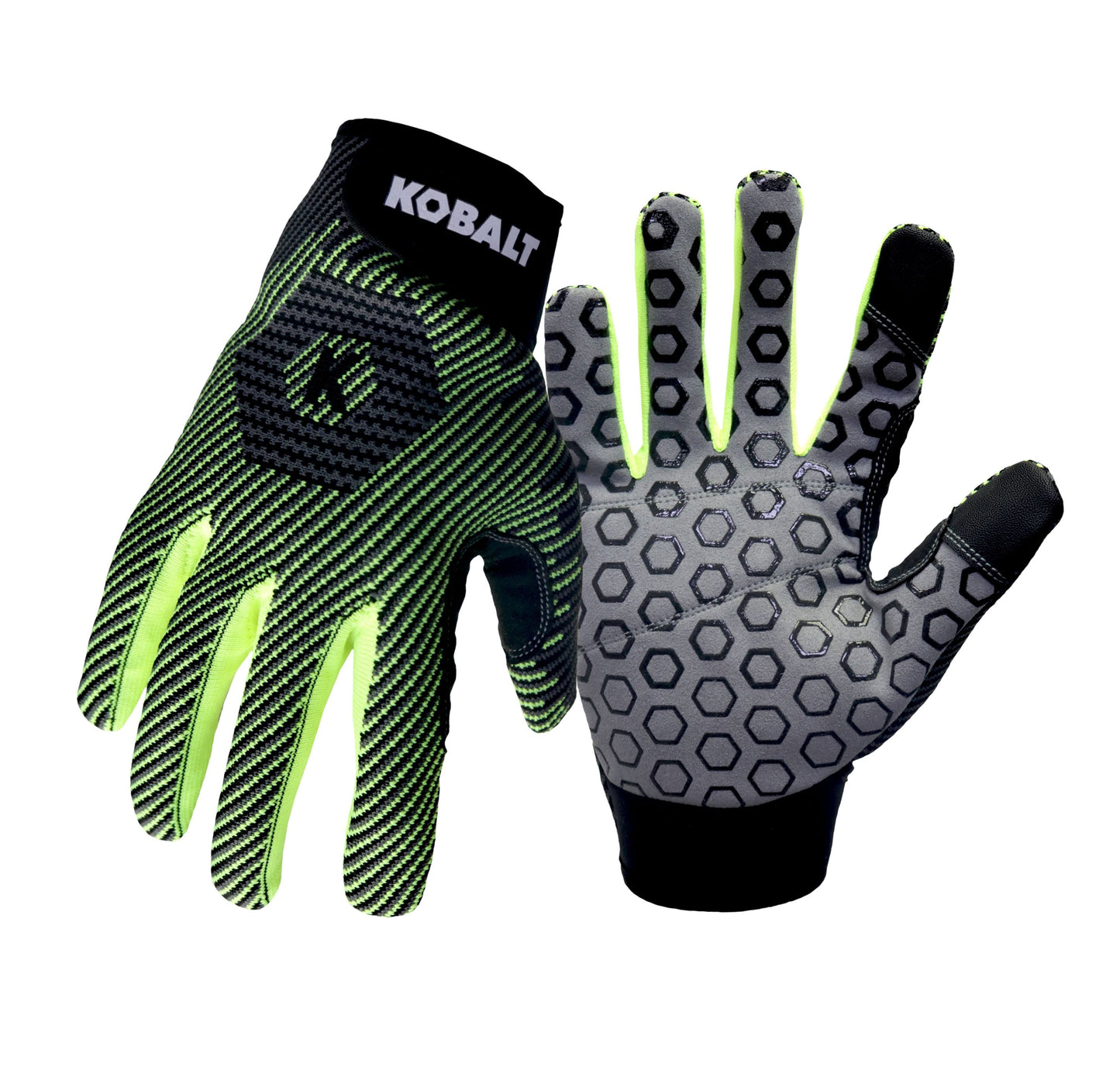 Kobalt Large Synthetic Leather Safety Gloves, (1-Pair)