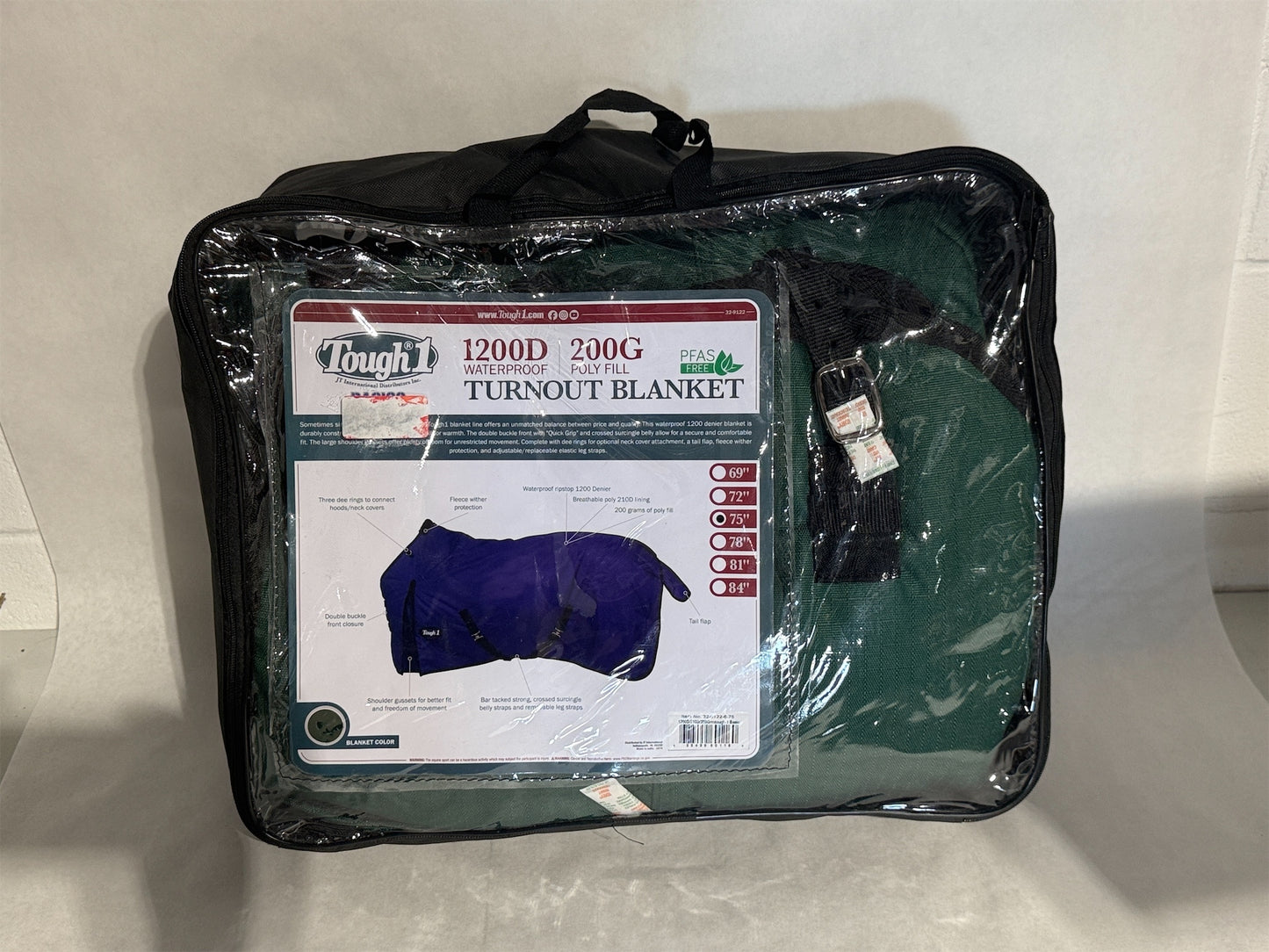 Tough 1 Basic 1200D Turnout 200g Royal 72 - Green