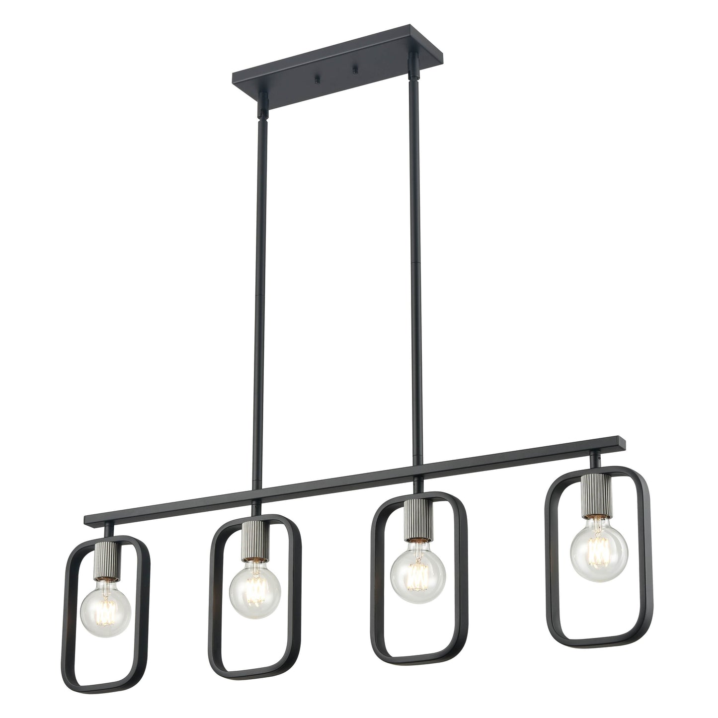 Origin 21 Trego 4-Light Matte Black Modern/Contemporary Cage Chandelier