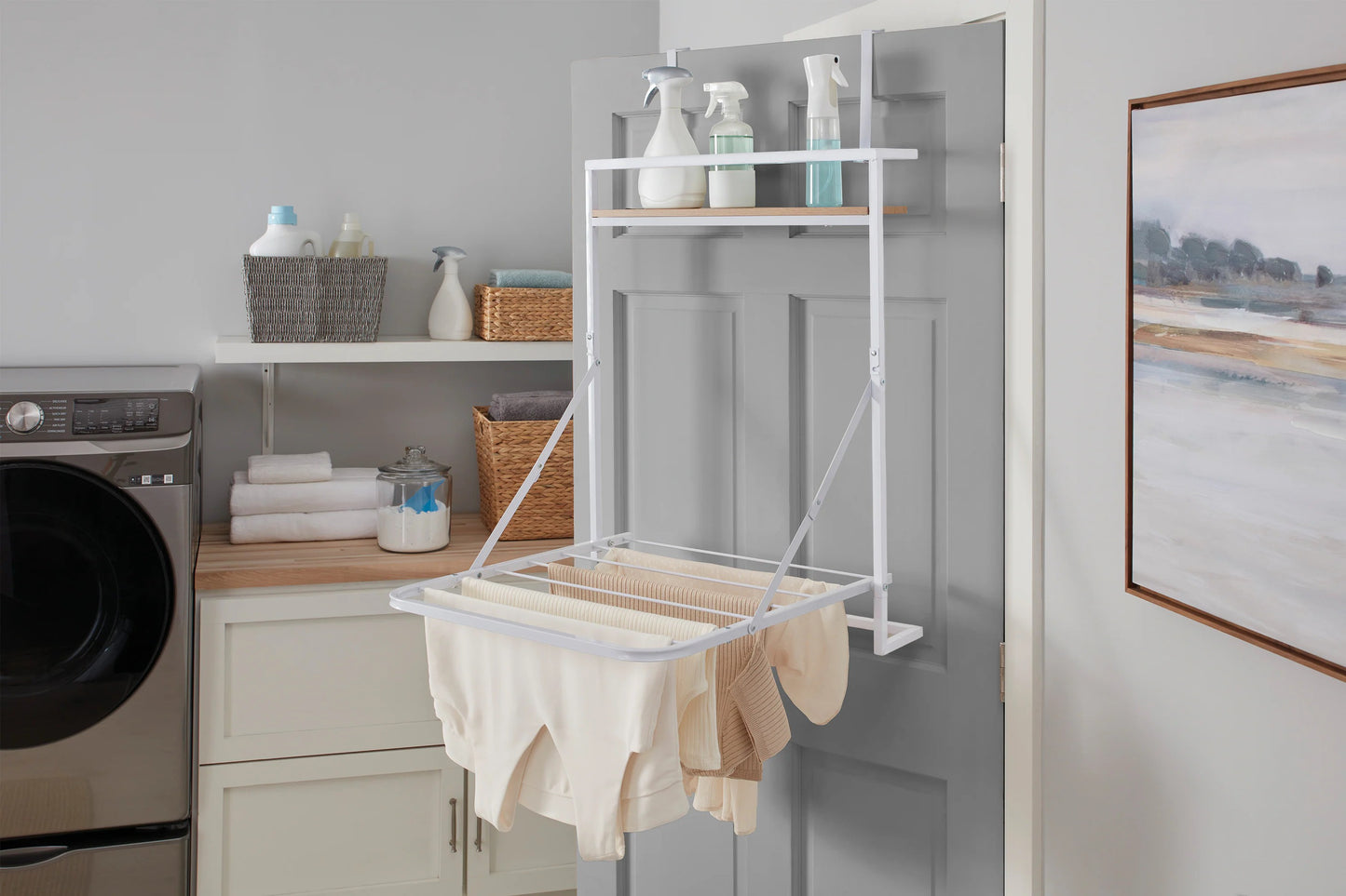 Style Selections 24-in Metal Drying Rack