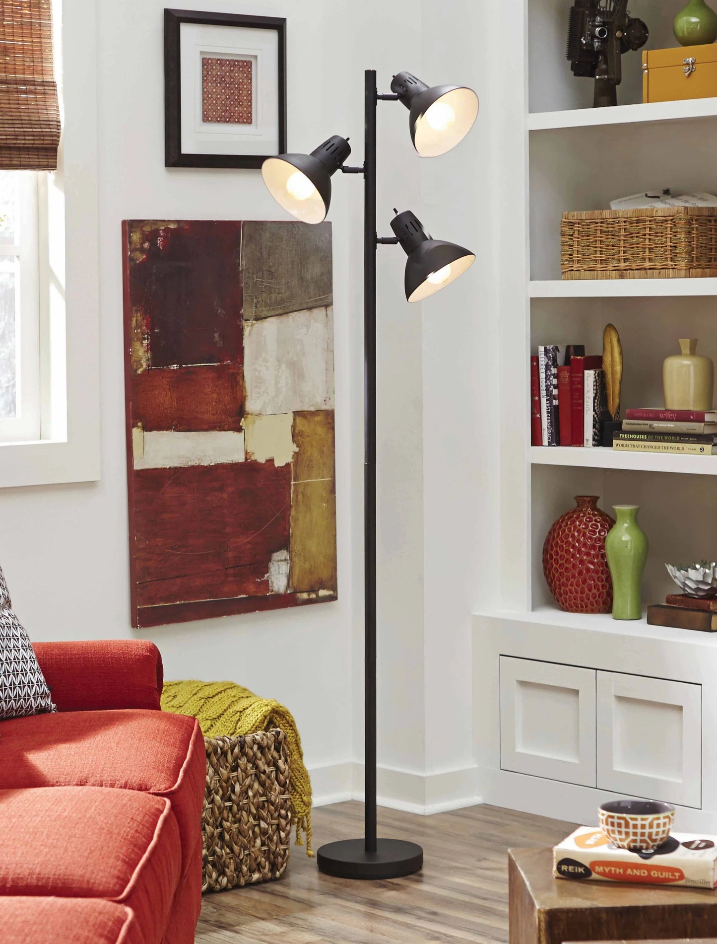 allen + roth Embleton 68-in Bronze Multi-head Floor Lamp