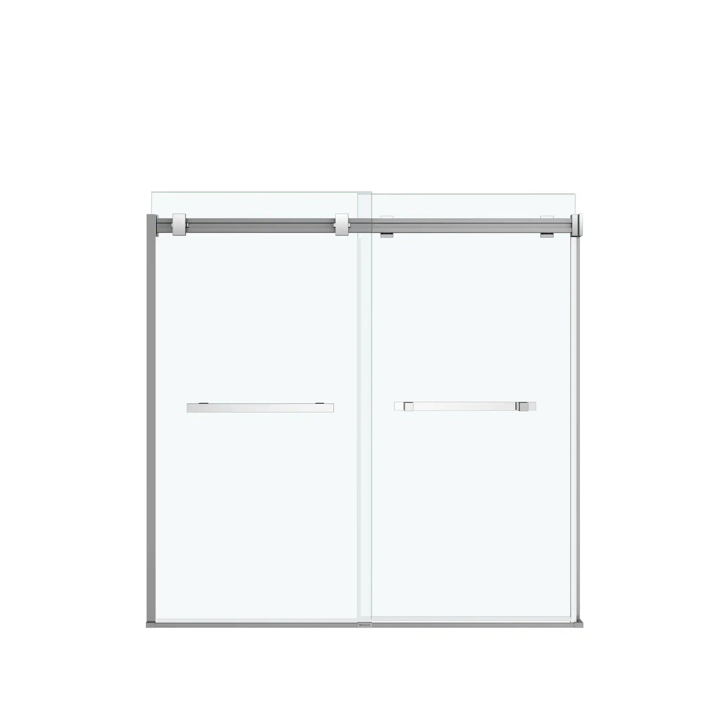 MAAX Duel Chrome 56-in to 59-in W x 59-in H Frameless Bypass Sliding Bathtub Door