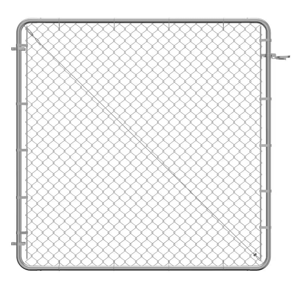 Expandable Round Corner Powder Coated Galvanized Steel Gate Frame for Chain Link Fence Kit