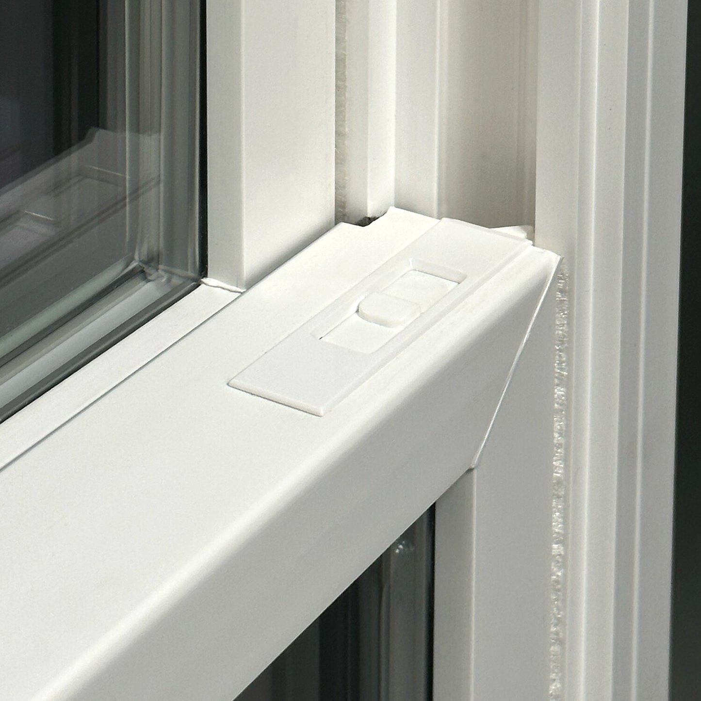 United Window & Door PRO Series 35-1/2-in x 59-1/2-in Black Exterior White Interior Vinyl New Construction Double Hung Window Low-e Argon Double Pane Glass with Grids (Full Screen Included)