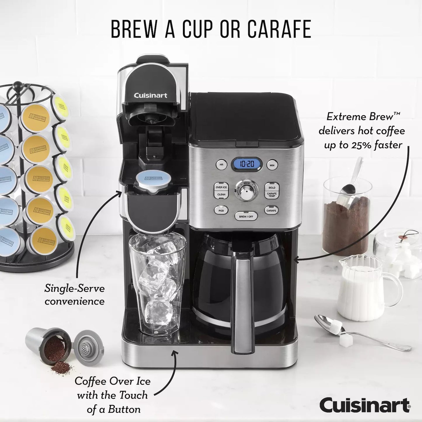 Cuisinart Hot and Iced brew Coffee Center 2-in-1 Coffeemaker