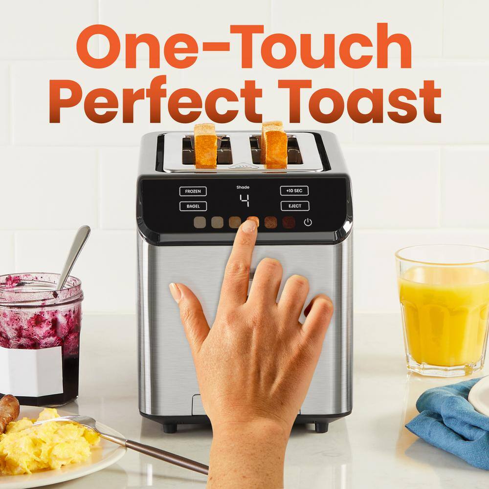 850 W 2-Slice Stainless Steel Wide Slot Toaster