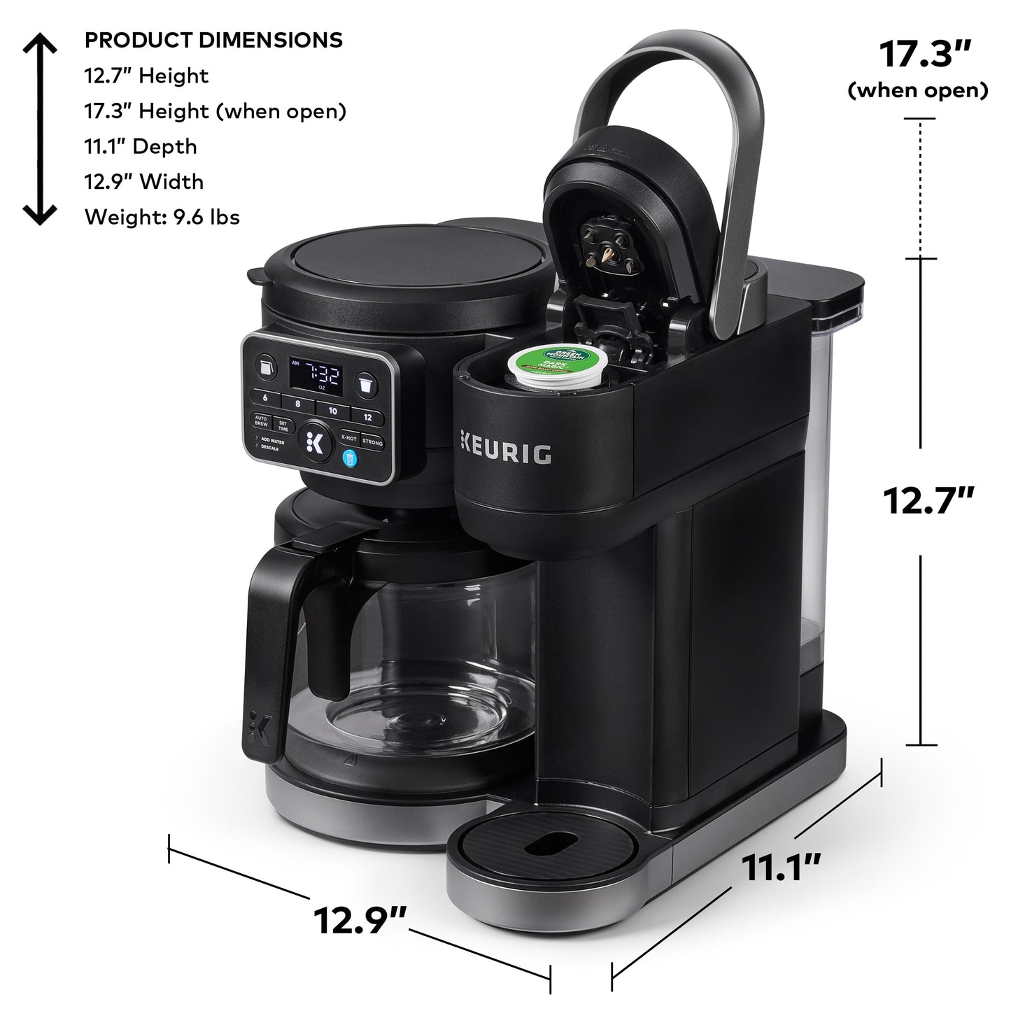 Keurig Programmable Single-Serve Coffee Maker with 7-Cup Water Reservoir ( Black )