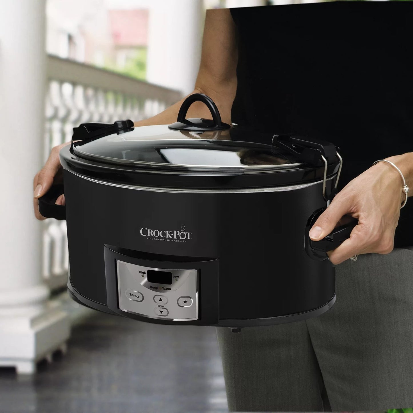 Crockpot  7-qt. Countdown Cook & Carry Slow Cooker