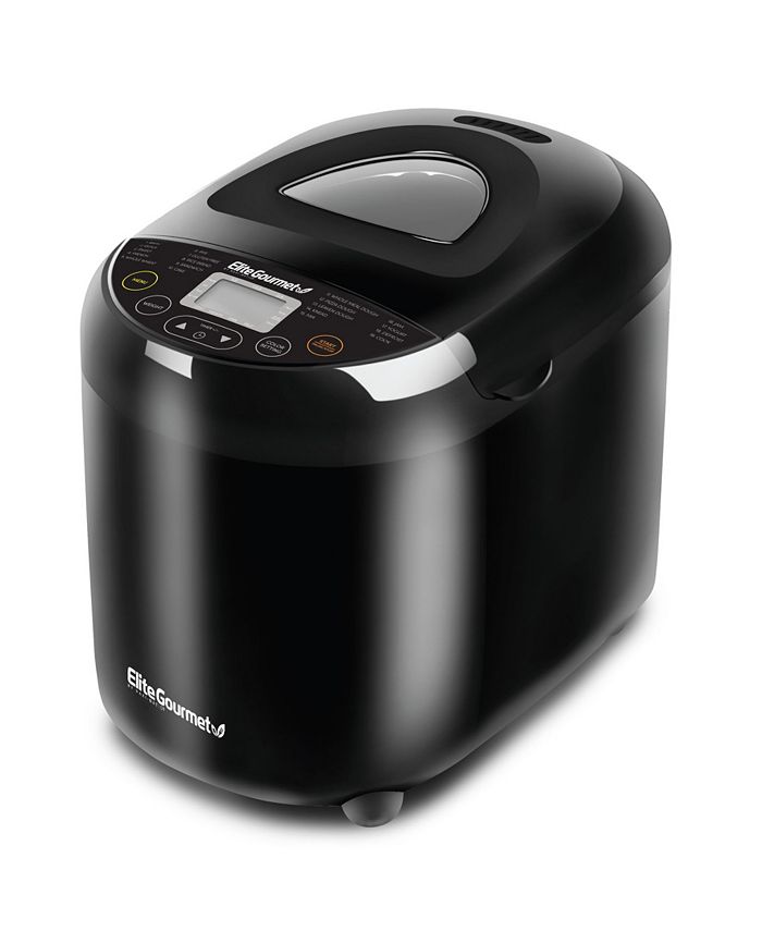Elite Gourmet Programmable Bread Machine Maker - Black