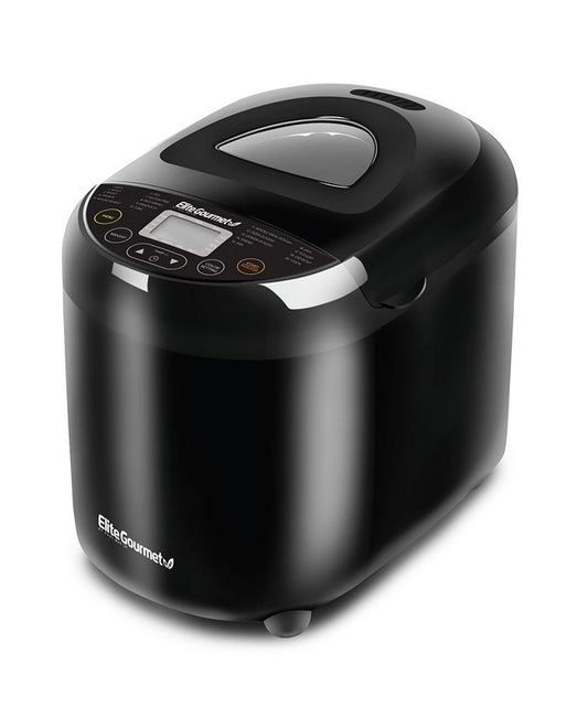 Elite Gourmet Programmable Bread Machine Maker - Black