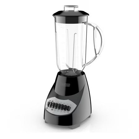BLACK + DECKER Crush Master 10-Speed Blender, 550 watts, 48 Oz (6-cup) Plastic Blending Jar, Black, BL2010BP
