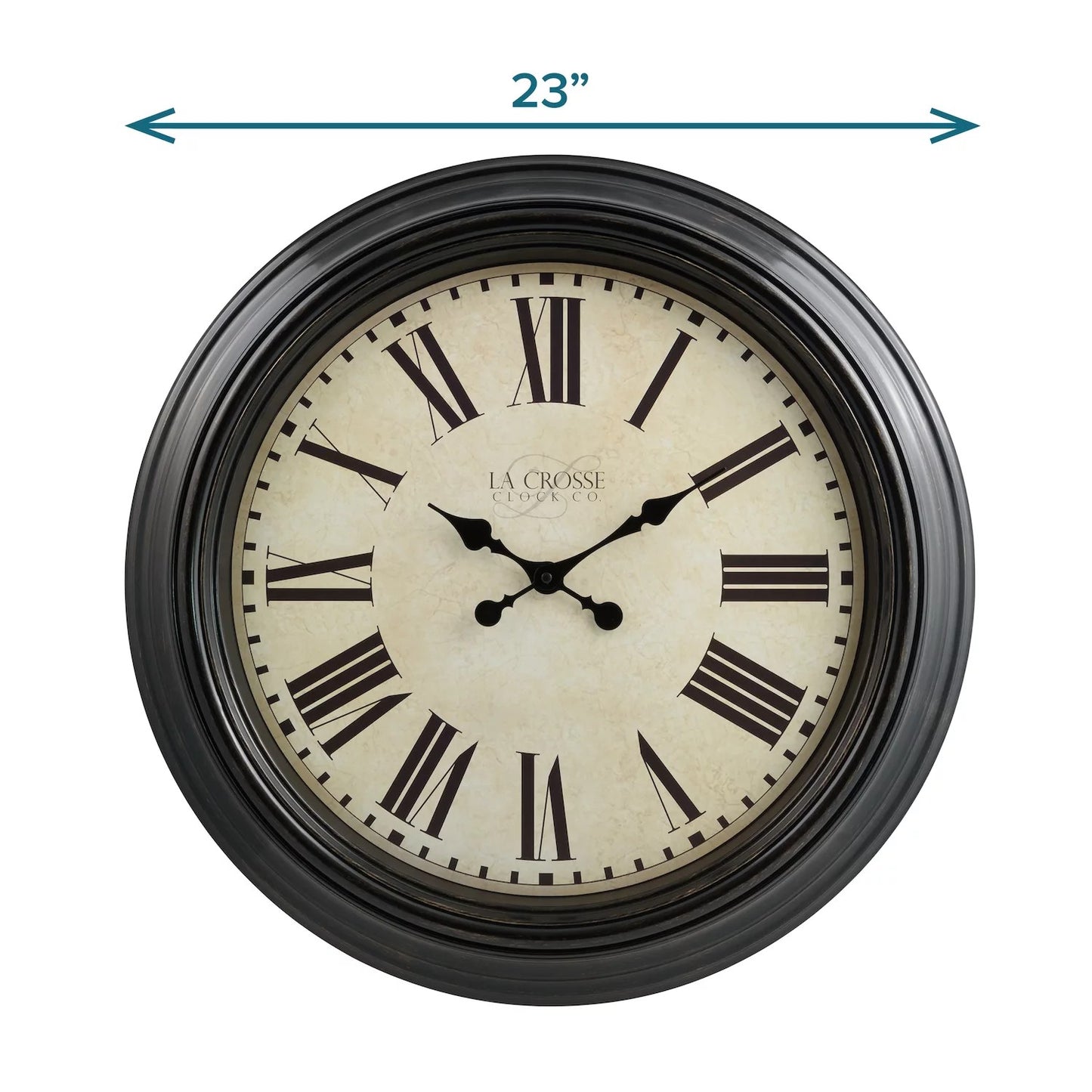 La Crosse Technology 23-In. Maxwell Antique Quartz Analog Wall Clock