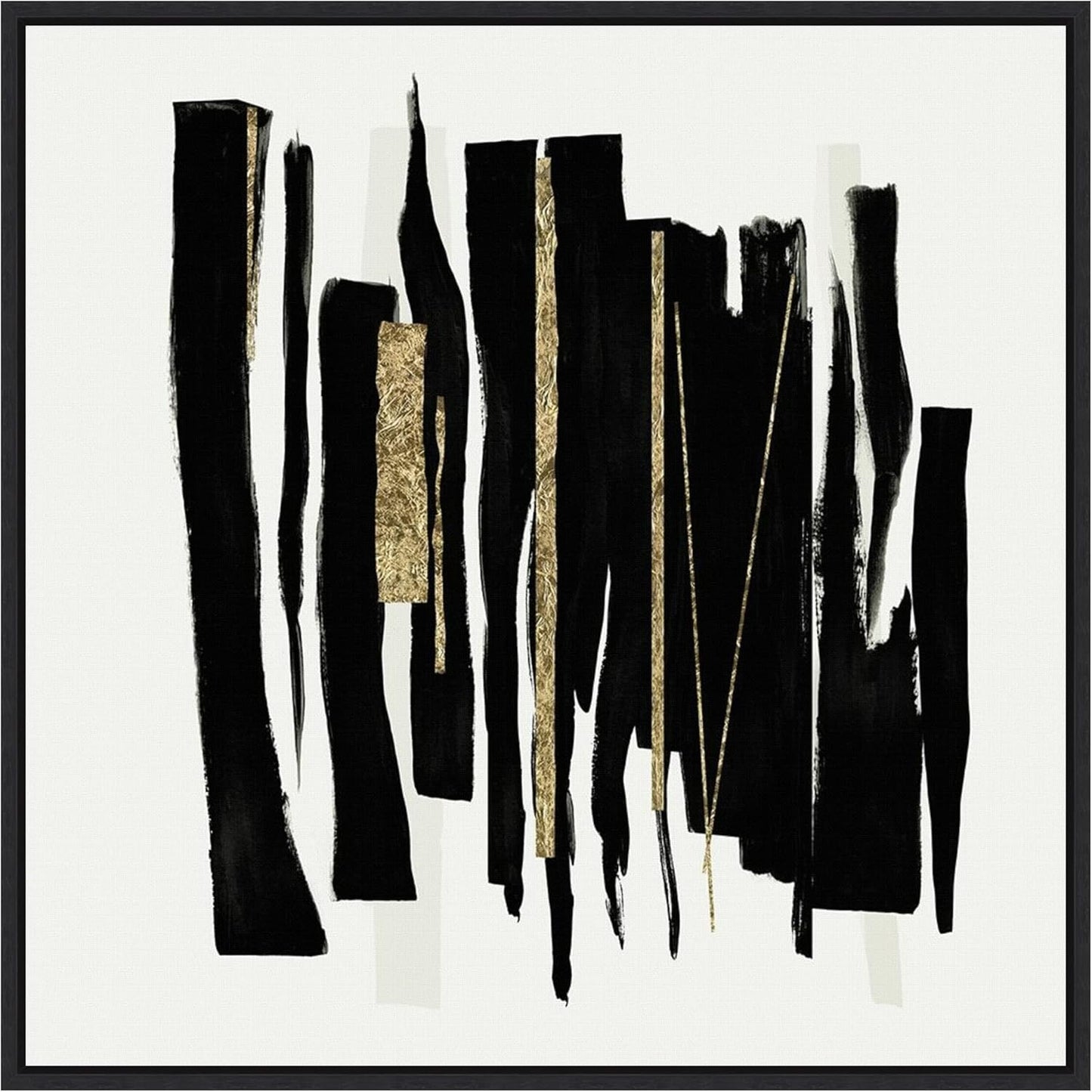 Amanti Art Framed Canvas Wall Art 22x22 Ethereal Streaks by PI Studio, Framed Wall Art Canvas, Abstract Artwork, Modern Contemporary Decor, Medium Poster Painting for Living Room, Bedroom, Bathroom