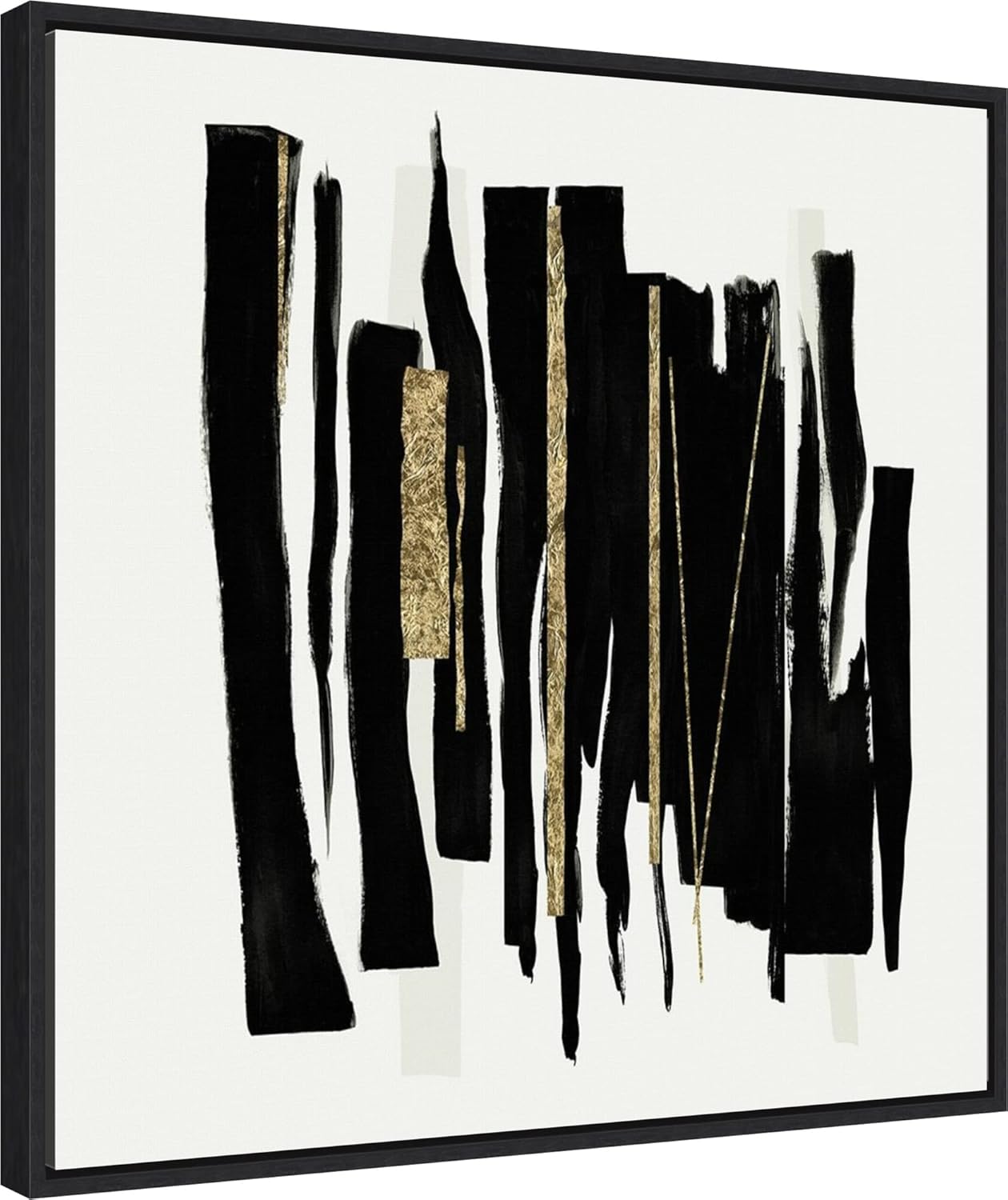 Amanti Art Framed Canvas Wall Art 22x22 Ethereal Streaks by PI Studio, Framed Wall Art Canvas, Abstract Artwork, Modern Contemporary Decor, Medium Poster Painting for Living Room, Bedroom, Bathroom