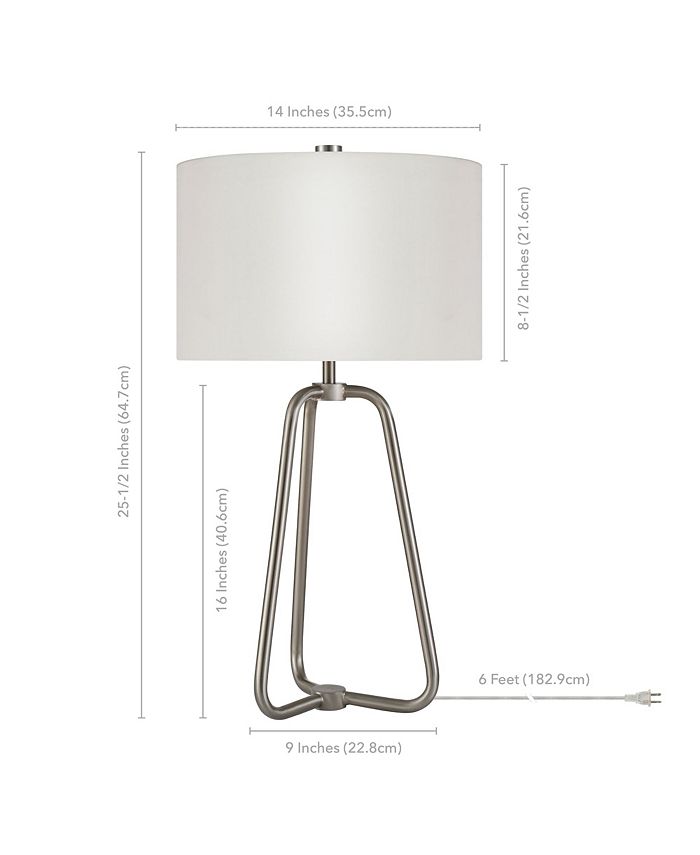 Hudson & Canal Marduk Table Lamp - Silver