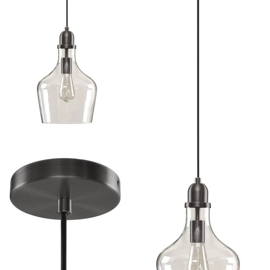 Hampton Hill Auburn Bell Glass Pendant Ceiling Light
