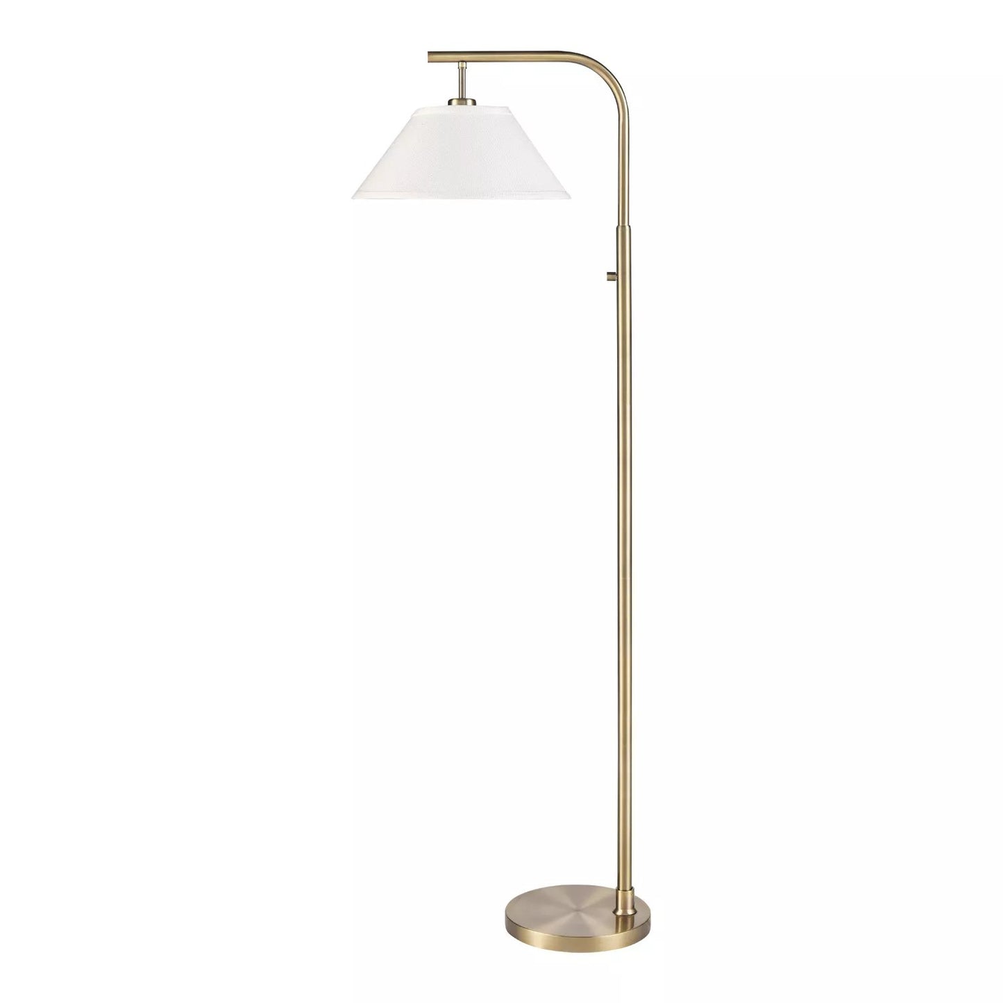 Brass Tone Downbridge Floor Lamp