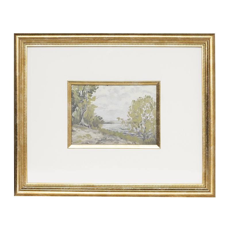 Belle Maison Landscape Art Under Glass