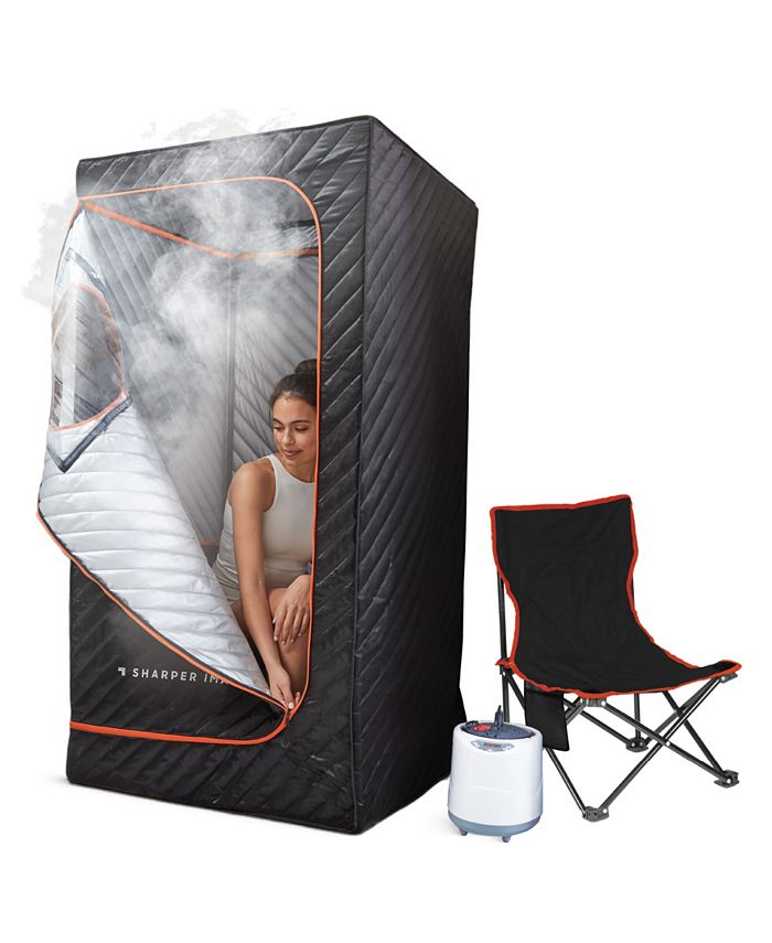 Sharper Image  Steamer Sauna Portable Spa - Black