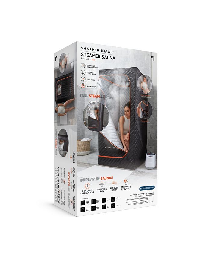 Sharper Image  Steamer Sauna Portable Spa - Black