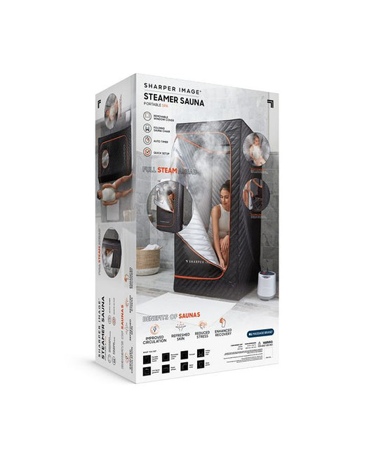 Sharper Image  Steamer Sauna Portable Spa - Black