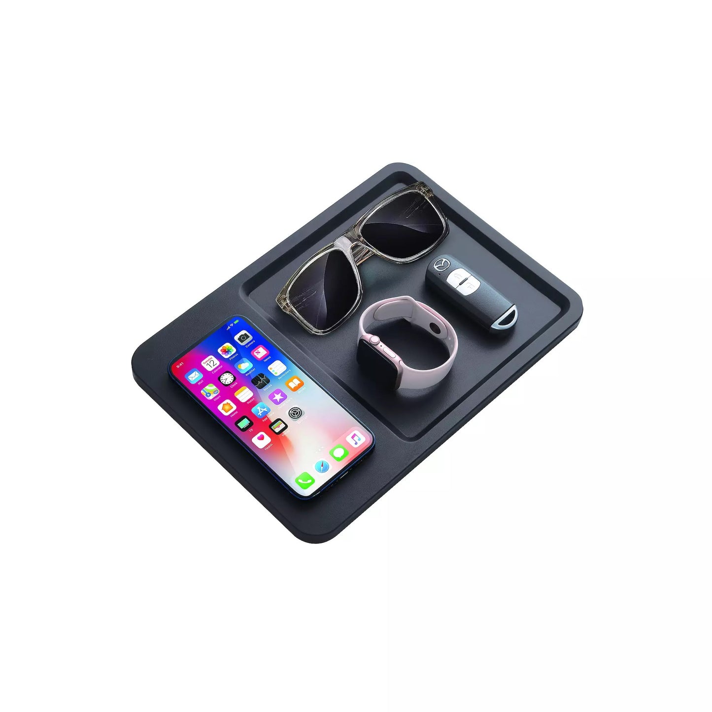 ChargeWorx Wireless Charging Valet Pad, Black