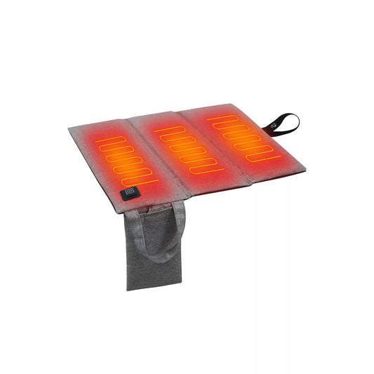 ChargeWorx Heated Seat Pad with Adjustable Temperature Settings, Black