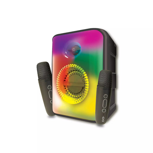 ChargeWorx Karaoke Speaker & 2 Wireless Microphones, Black