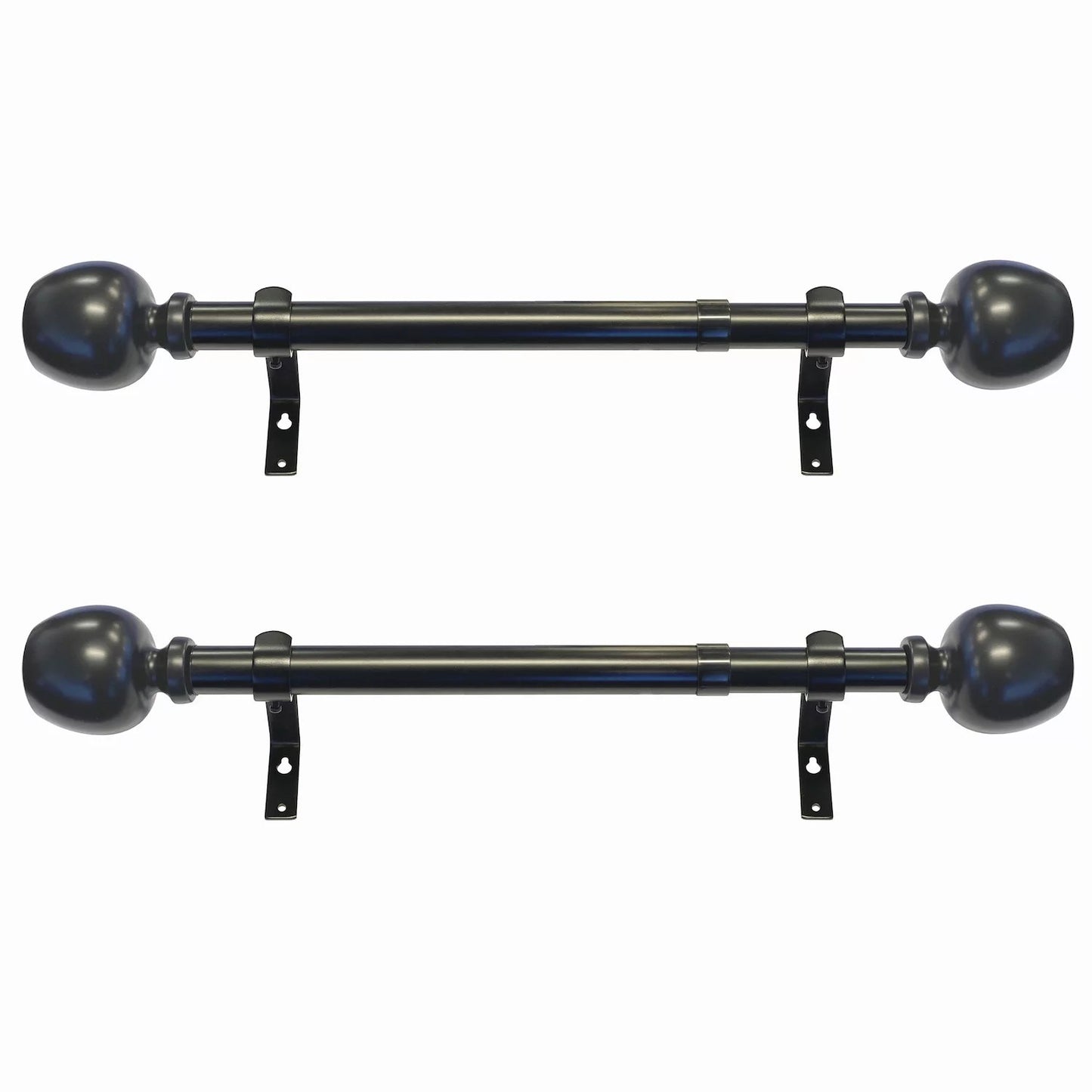 Decopolitan Morena II 1" Adjustable Curtain Rod Set