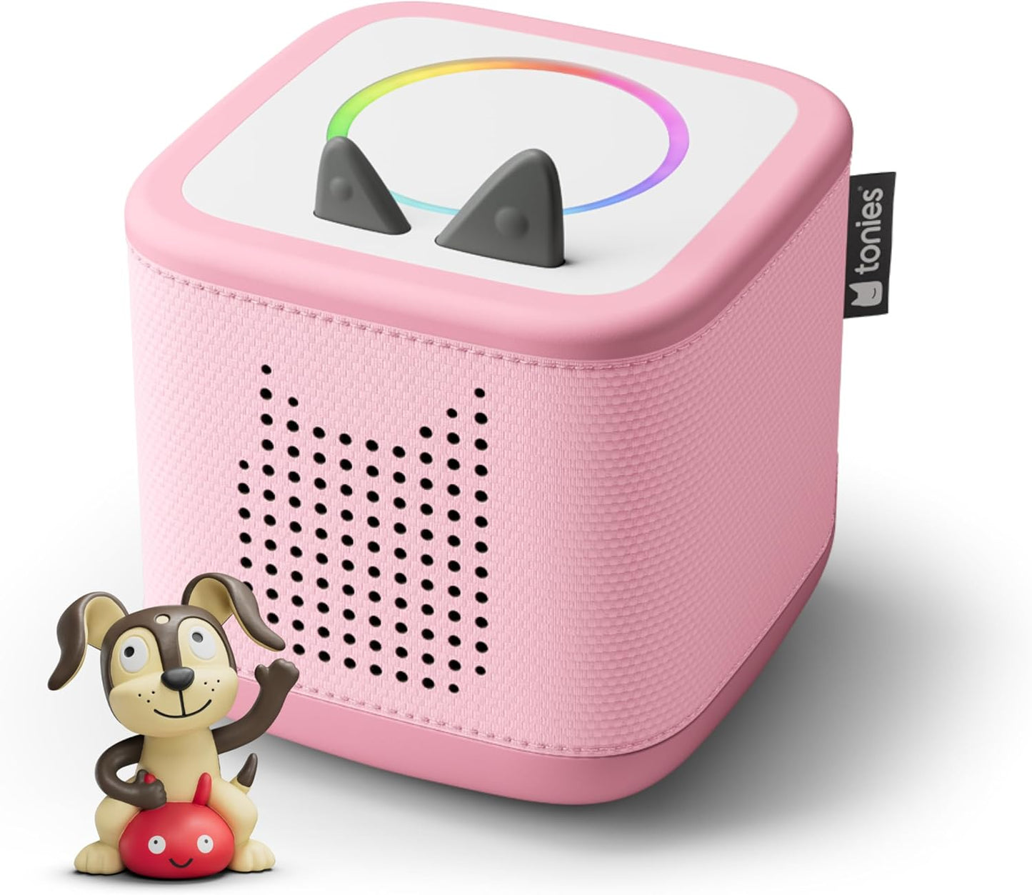 Toniebox 2 Audio Player Starter Set for Kids 1+ with Playtime Puppy - Cloud Pink