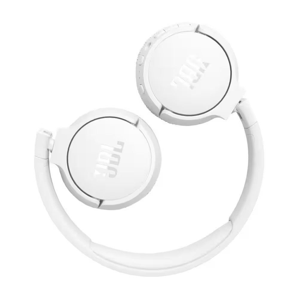 White JBL Tune 670NC Bluetooth Wireless On-Ear Noise Cancelling Headphones