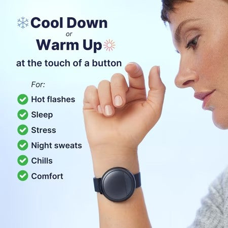 Embr Wave 2 Cooling Wristband for Night Sweats and Menopause Relief - Black, 1 Count, 1 Pack