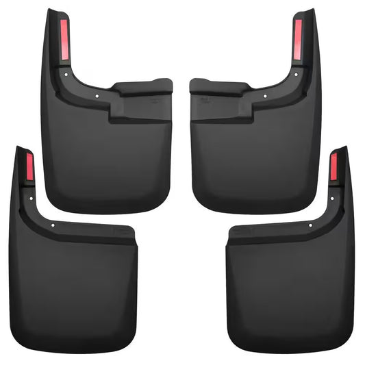 Front & Rear Mud Guards Fits 17-18 F250 WITHOUT OEM Fender Flares