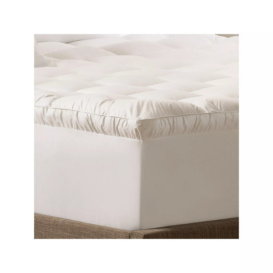 Serta Down Essence Antimicrobial Pillowtop Mattress Topper, White
