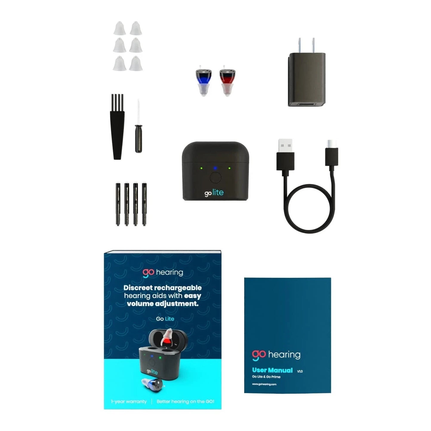 Go Digital Hearing Aids for Seniors & Adults, In-The-Ear Rechargeable Hearing™