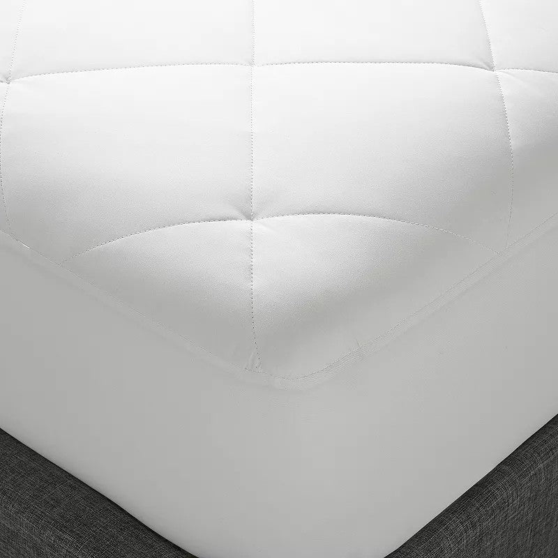 Serta Total Protection Waterproof Mattress Pad, White