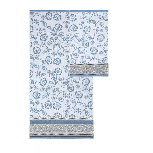 Modern Threads 6-piece Yarn Dyed Jacquard & Solid Bath Towel Set