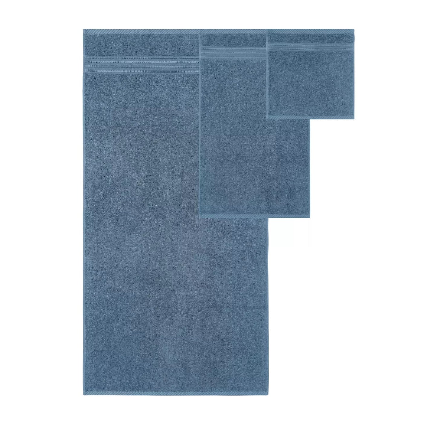 Modern Threads 6-piece Yarn Dyed Jacquard & Solid Bath Towel Set