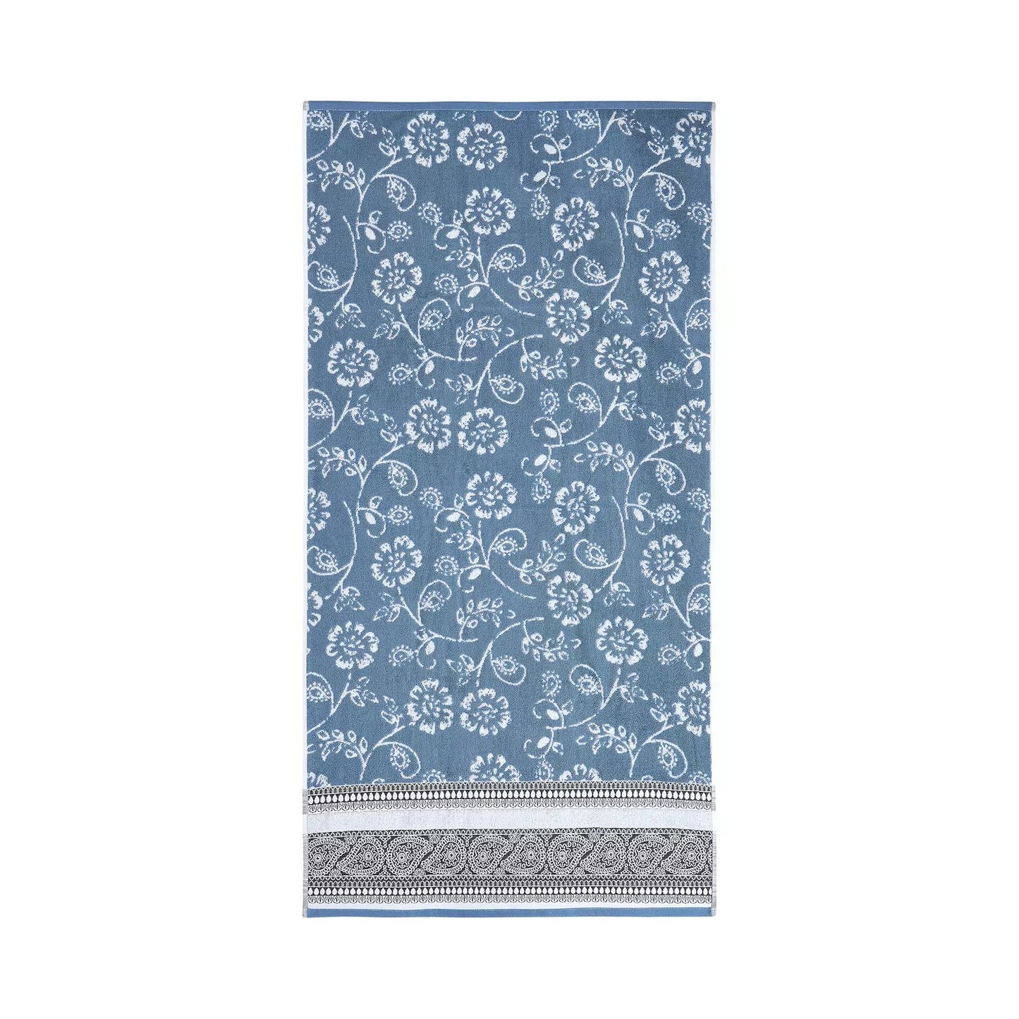 Modern Threads 6-piece Yarn Dyed Jacquard & Solid Bath Towel Set