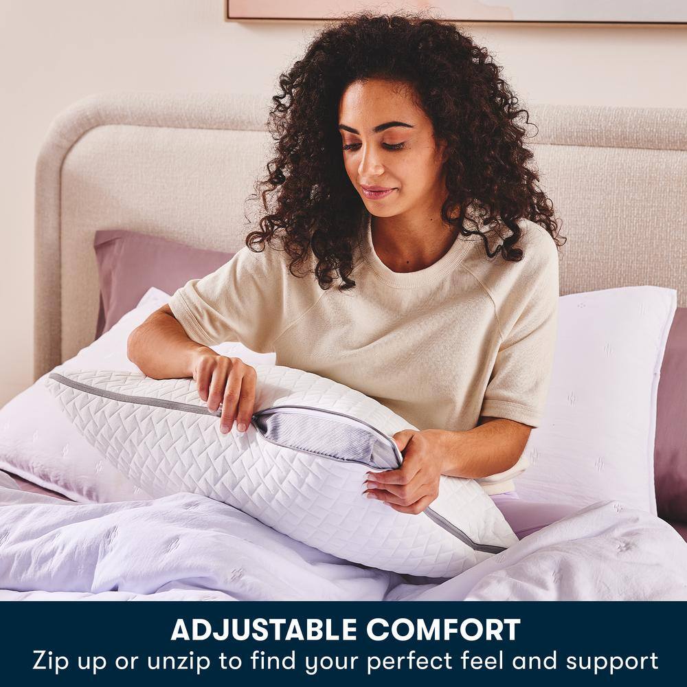 Layered Luxury Standard Gel Memory Foam Pillow