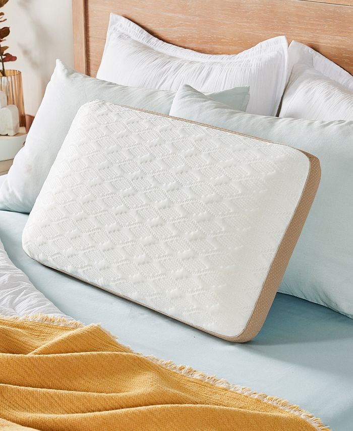 Serta Align Revive Gel Memory Foam Pillow, Queen - White - Queen