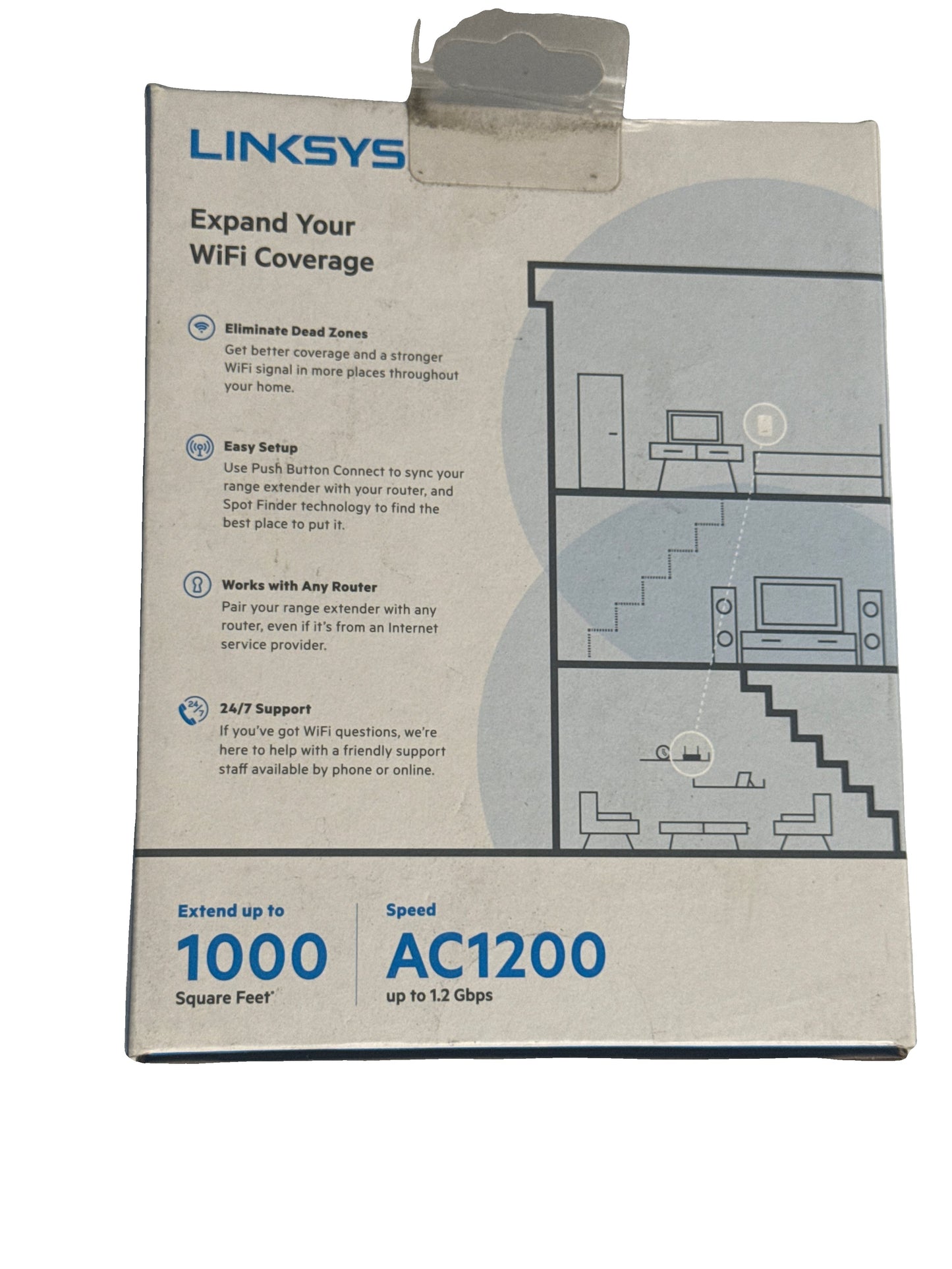 Linksys Re6350 Ac1200 Dual-band Wifi Extender