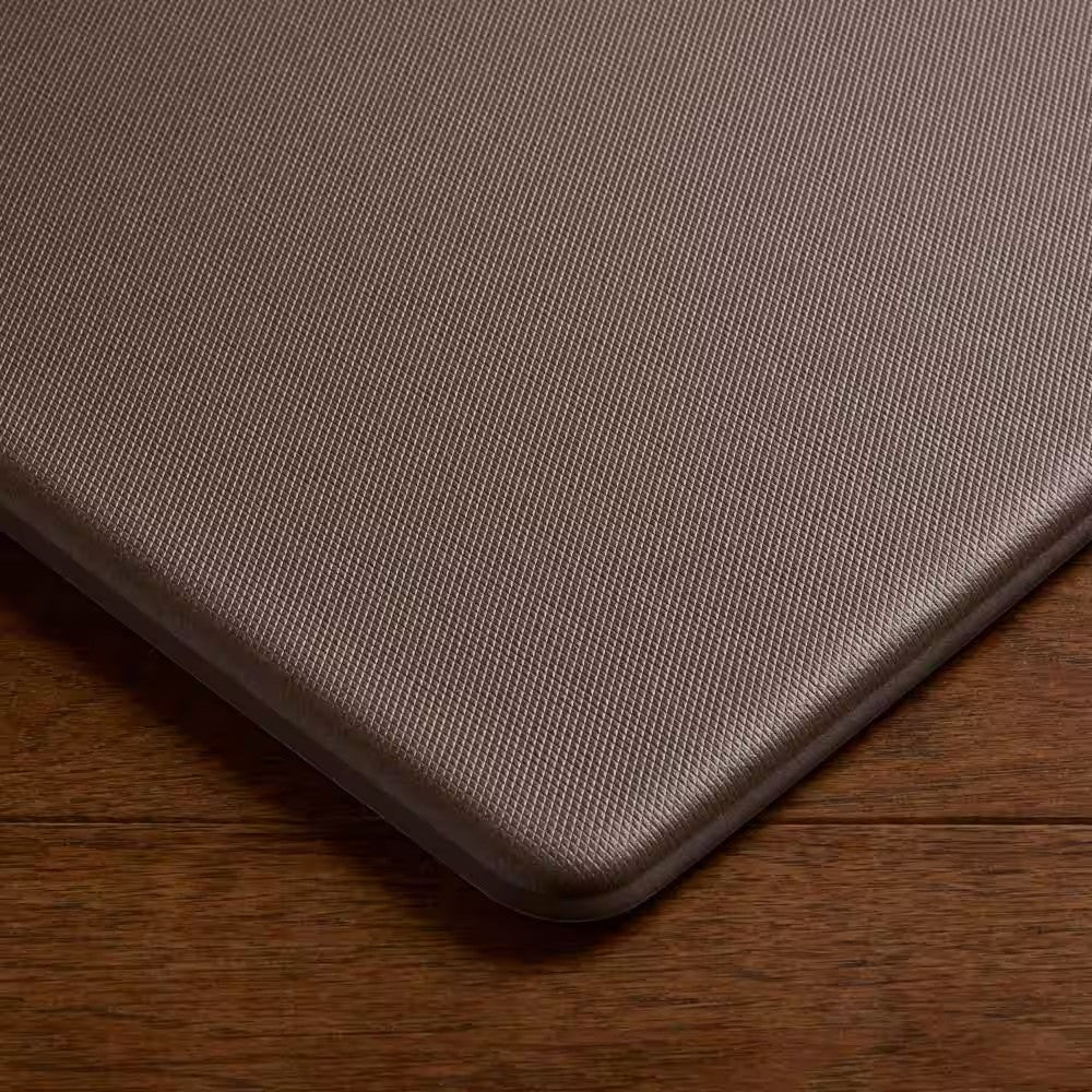 Bloomfield Grateful Border 18 in. x 48 in. Beige Indoor Comfort Kitchen Mat