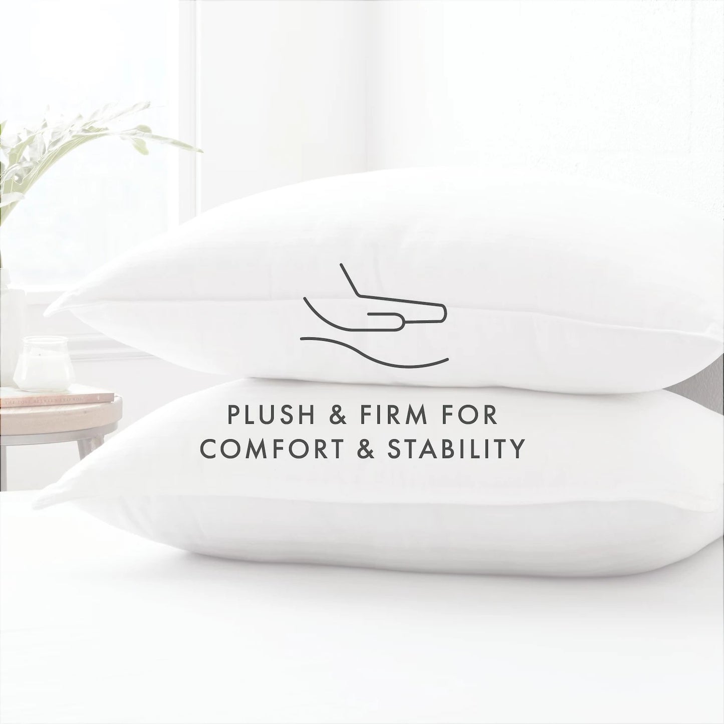 Home Collection 2-pack Plush Down Alternative Gel Fiber Pillows
