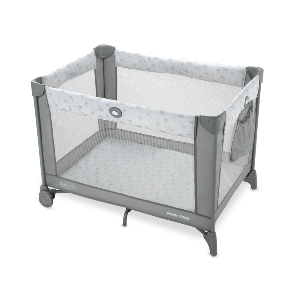 Graco Pack ’n Play Portable Playard, Compact Fold, Mesh Storage Pouch, Lightweight Playpen, Reign