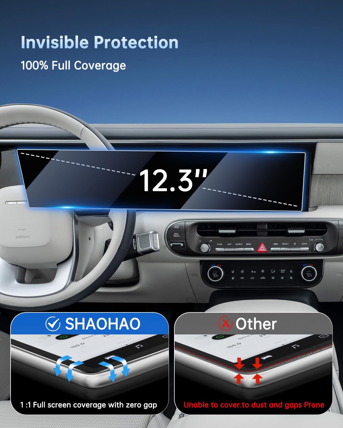 SHAOHAO 6 Pcs for 2026 Hyundai Palisade Screen Protector