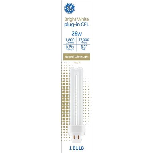 GE 100-Watt EQ Double tube Bright White Appliance/Light Fixture CFL Light Bulb