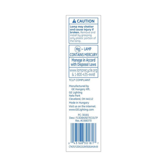 GE 60-Watt EQ Double tube Soft White Appliance/Light Fixture CFL Light Bulb