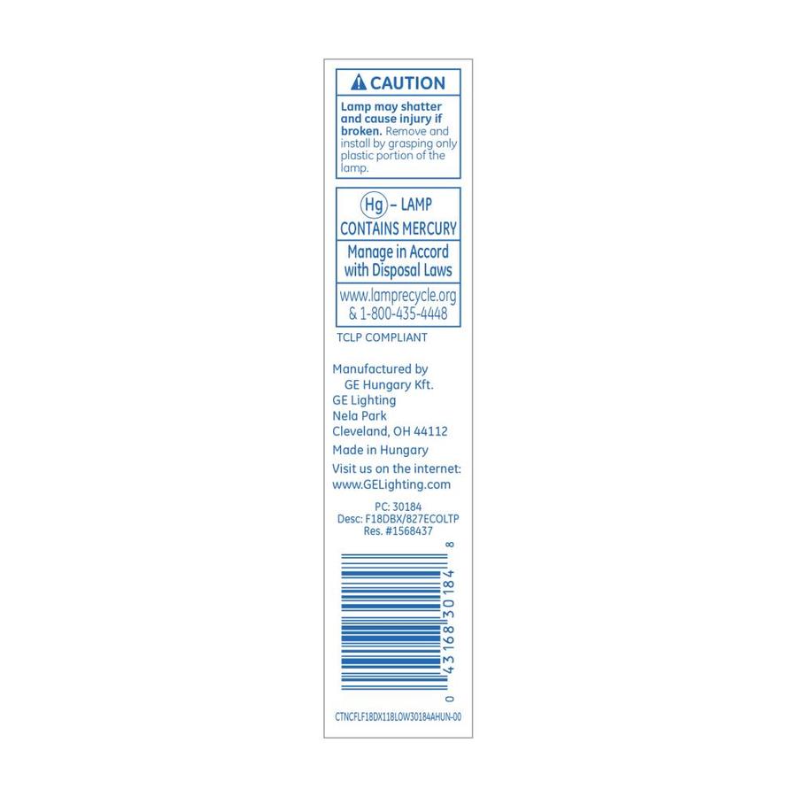 GE 75-Watt EQ Double tube Soft White Appliance/Light Fixture CFL Light Bulb