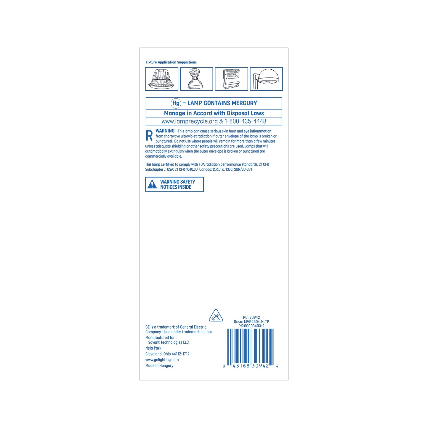 GE 250-Watt EQ ED28 Cool White Mogul Base (e-39) Metal Halide Specialty Light Bulb